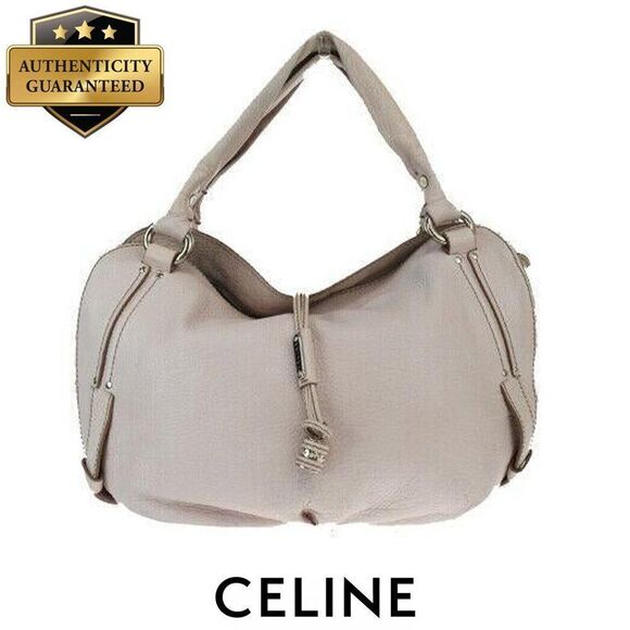 CELINE Beige Leather Hand/Shoulder Bag EUC - Picture 15 of 15